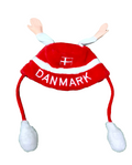 Denmark football fan cap