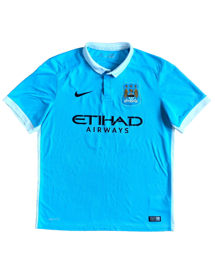 Original Manchester City 2015-16 Nike home shirt - Kun Aguero