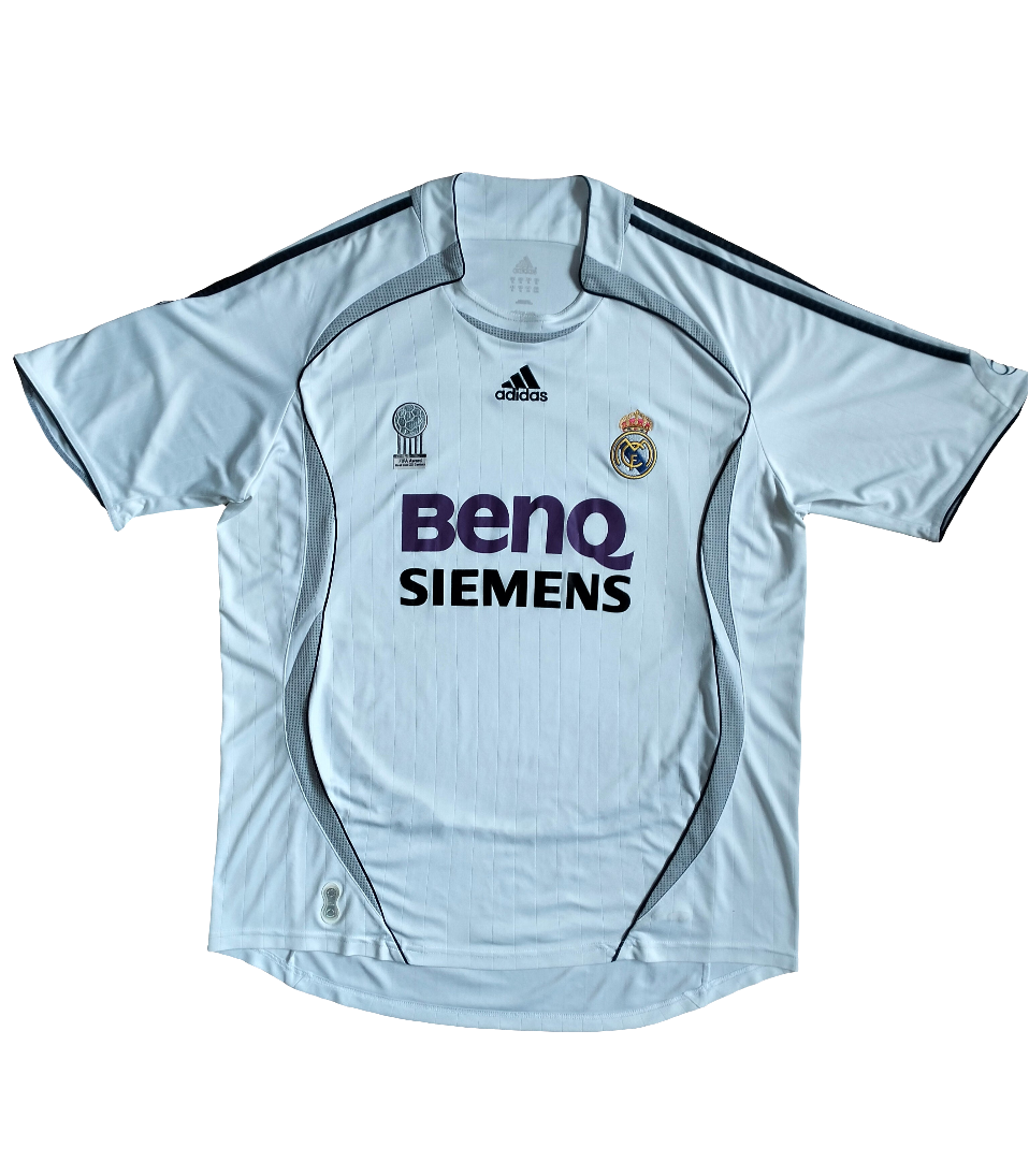 5. Original Real Madrid 2006-07 Adidas home shirt - XL
