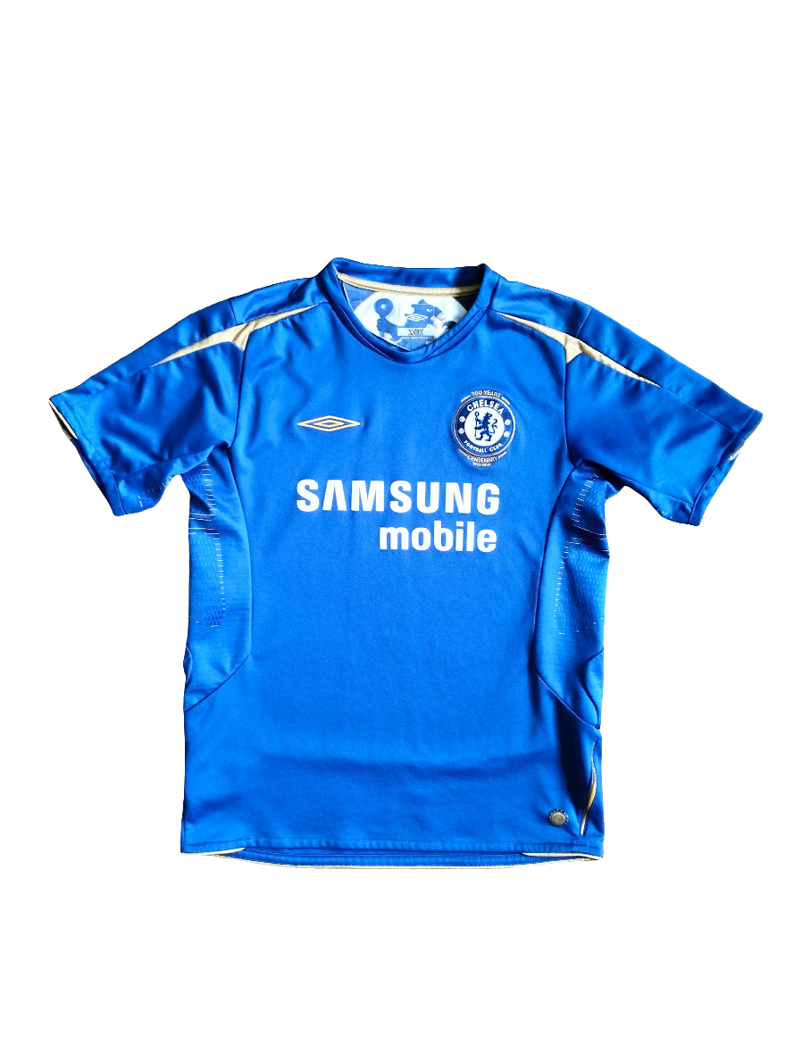 Original Umbro Chelsea London retro shirt - season: 2005, 100th anniversary of the club -152 cm