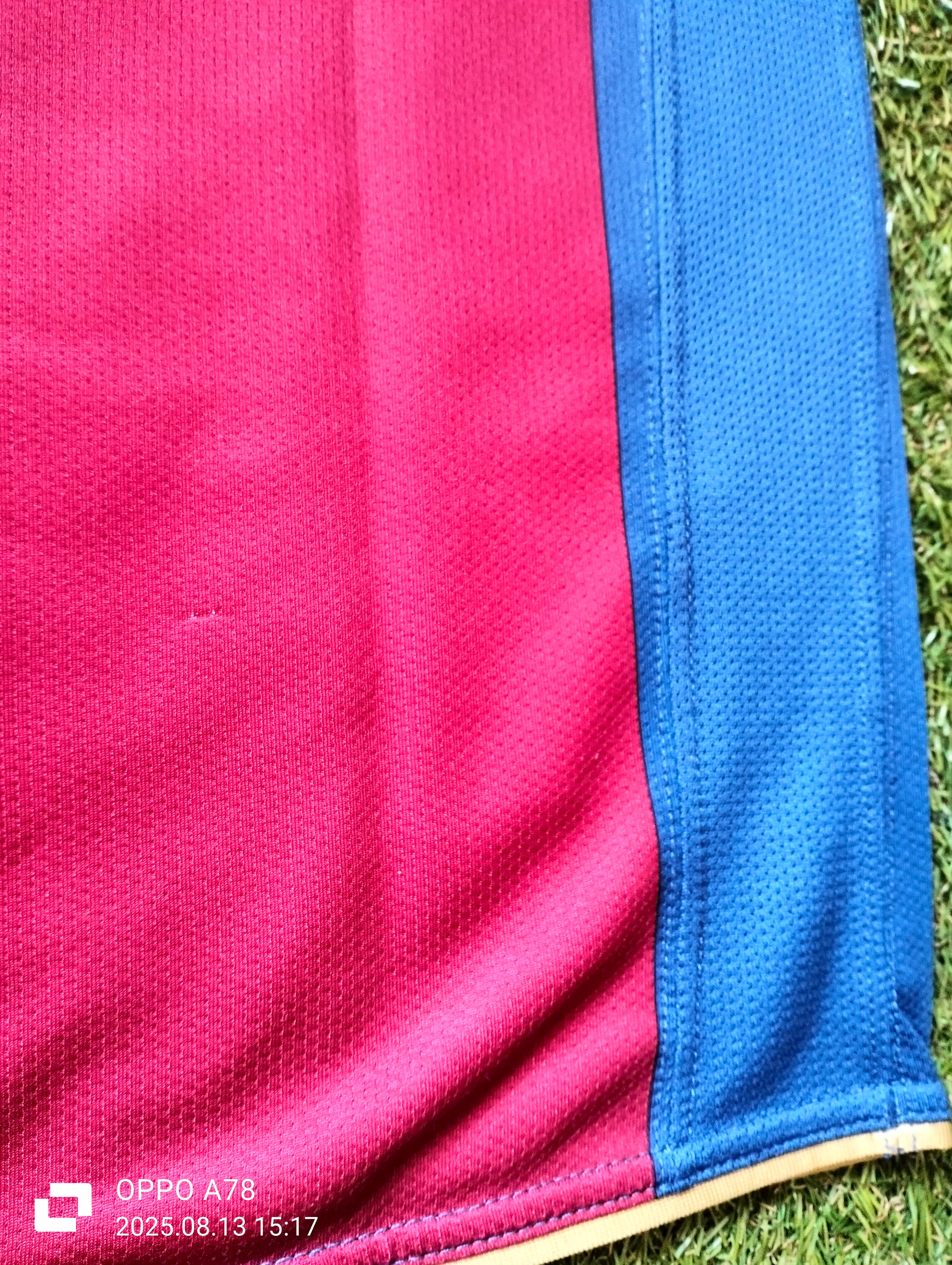 FC Barcelona 2007/08 Nike home shirts -  50th anniversary of Camp Nou