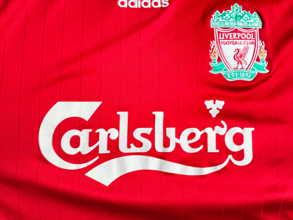 Original FC Liverpool 2006/07 Adidas longsleeve home shirt - S