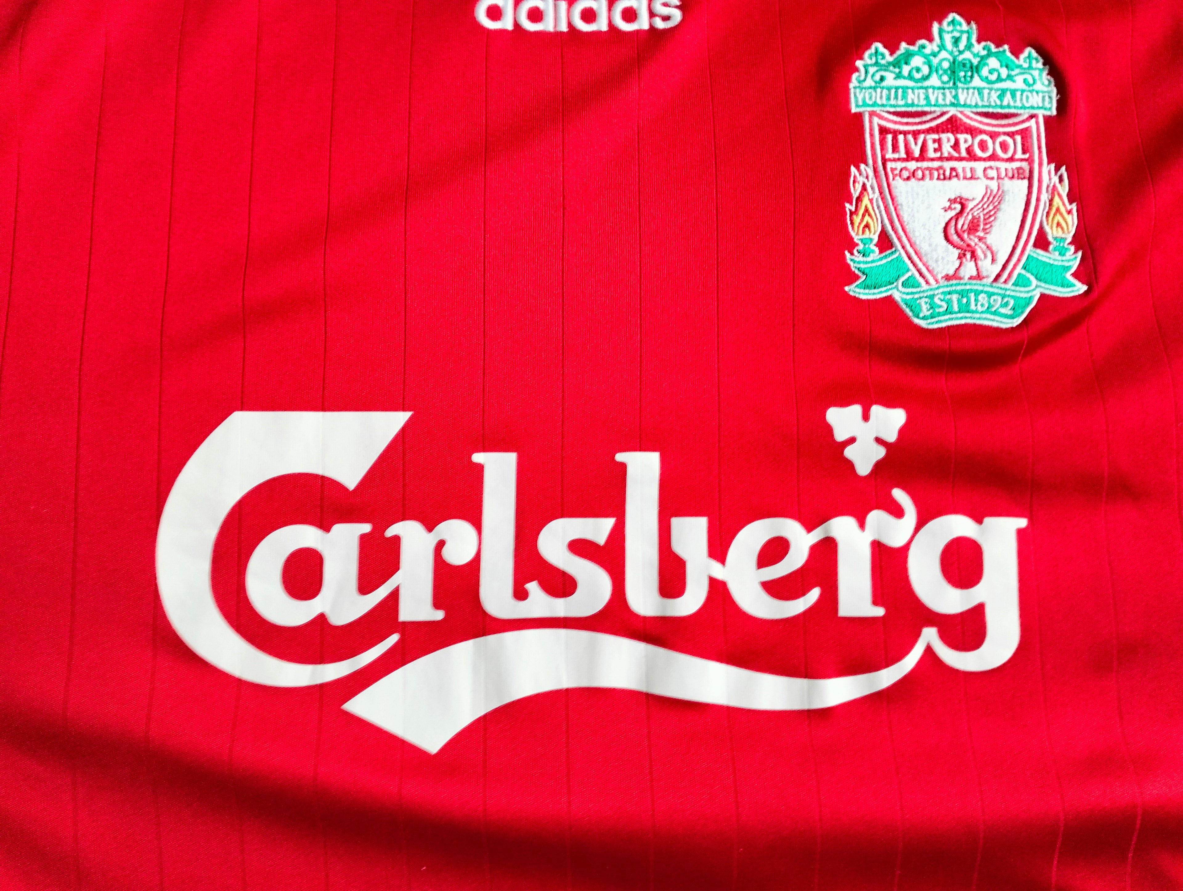 Original FC Liverpool 2006/07 Adidas longsleeve home shirt - S