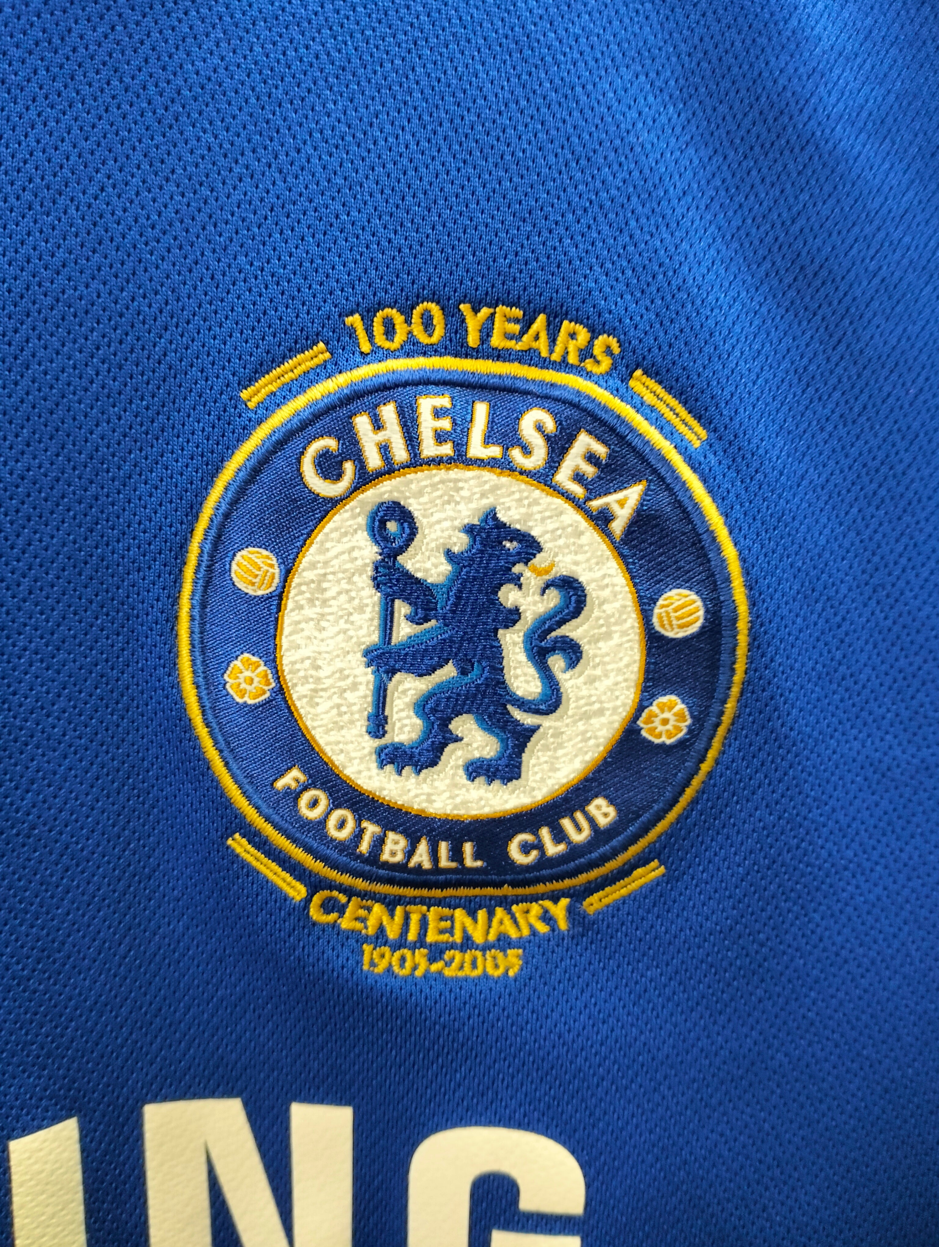 Original Umbro Chelsea London retro shirt - season: 2005, 100th anniversary of the club -152 cm