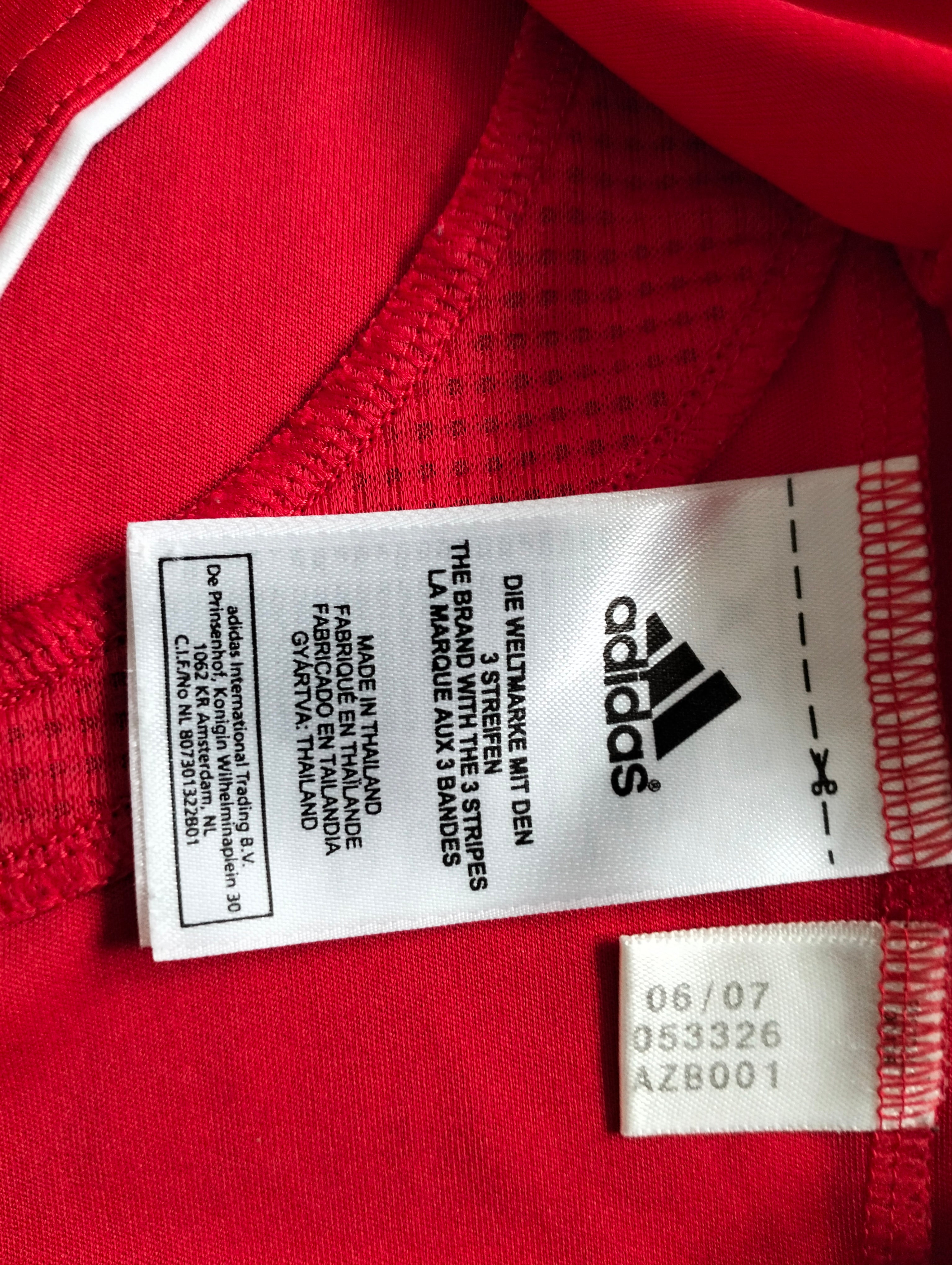 Original FC Liverpool 2006/07 Adidas longsleeve home shirt - S
