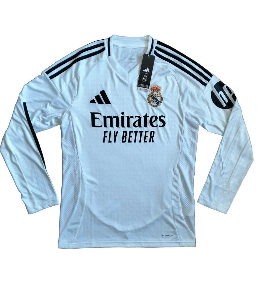 Real Madrid 2024/25 Adidas home shirt - longsleeve - S