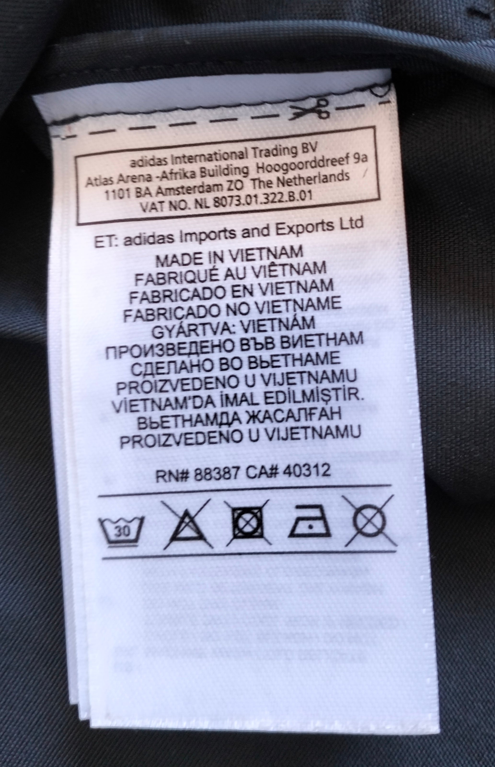 Original Real Madrid 2017-18 Adidas jacket