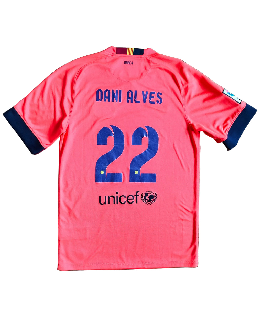 Original FC Barcelona 2014-15 Nike away shirt - Dani Alves - S