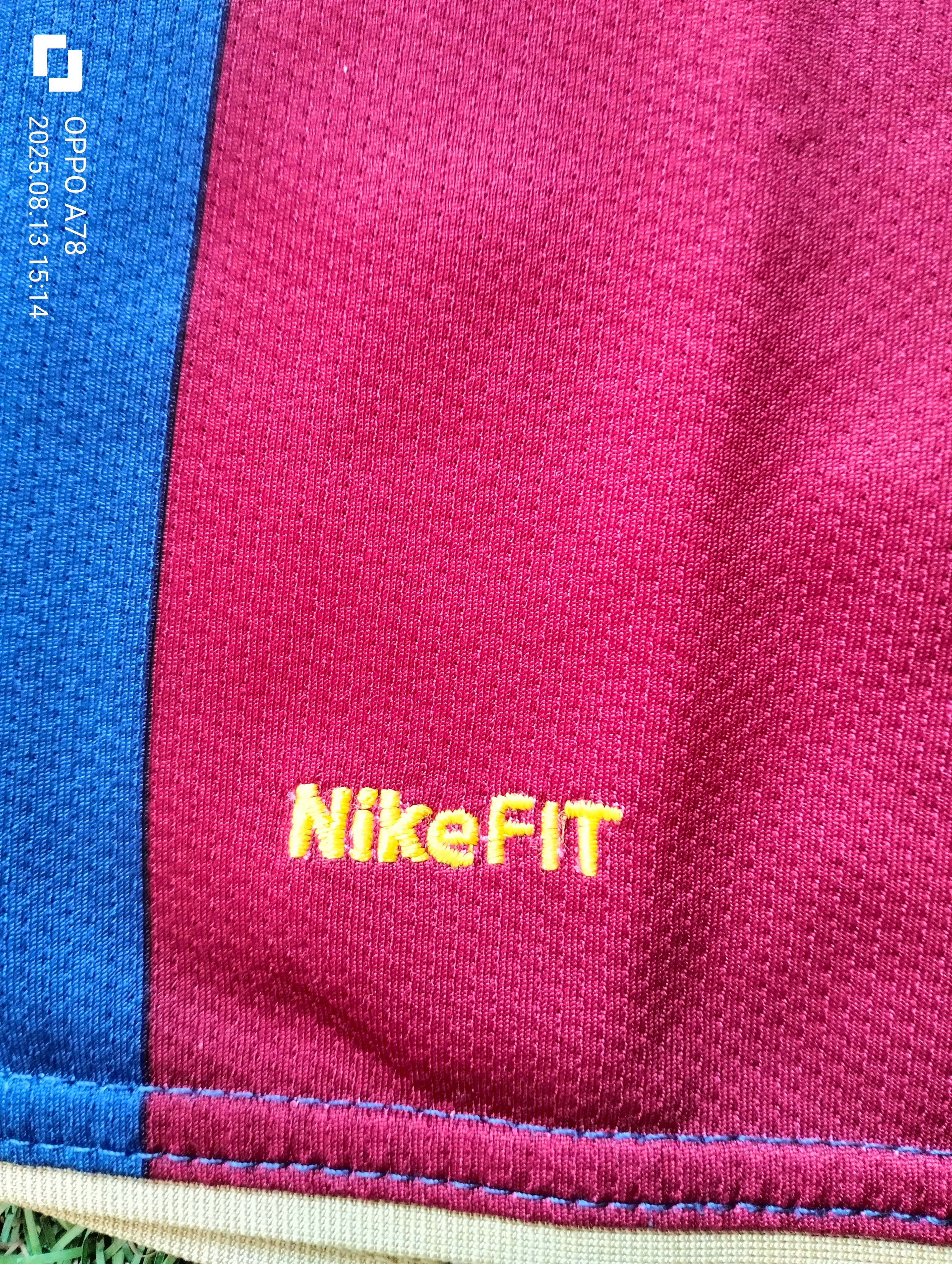 FC Barcelona 2007/08 Nike home shirts -  50th anniversary of Camp Nou