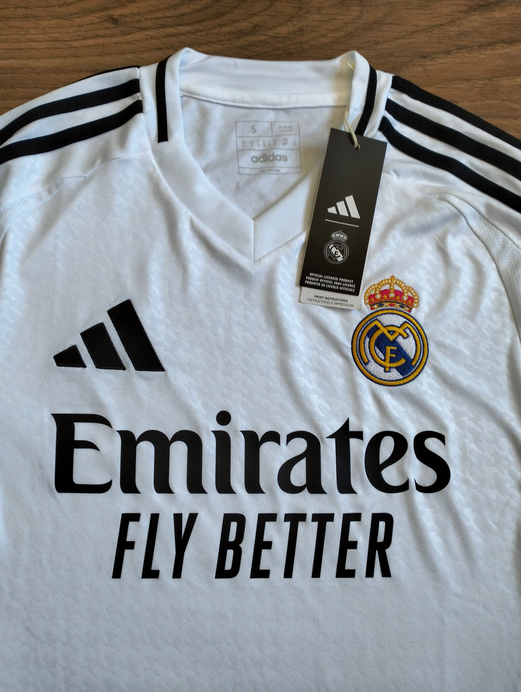 Real Madrid 2024/25 Adidas home shirt - longsleeve - S