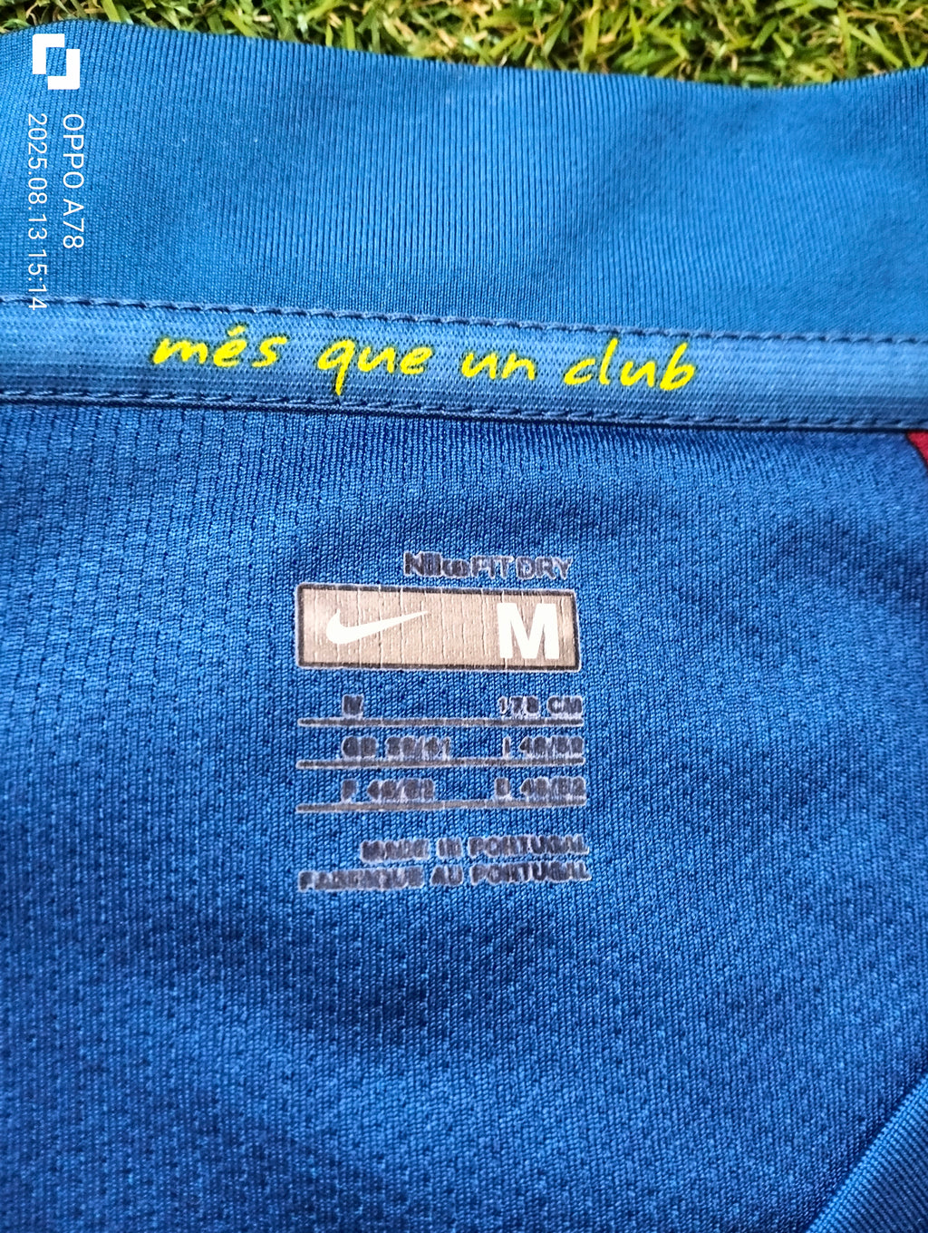 FC Barcelona 2007/08 Nike home shirts -  50th anniversary of Camp Nou