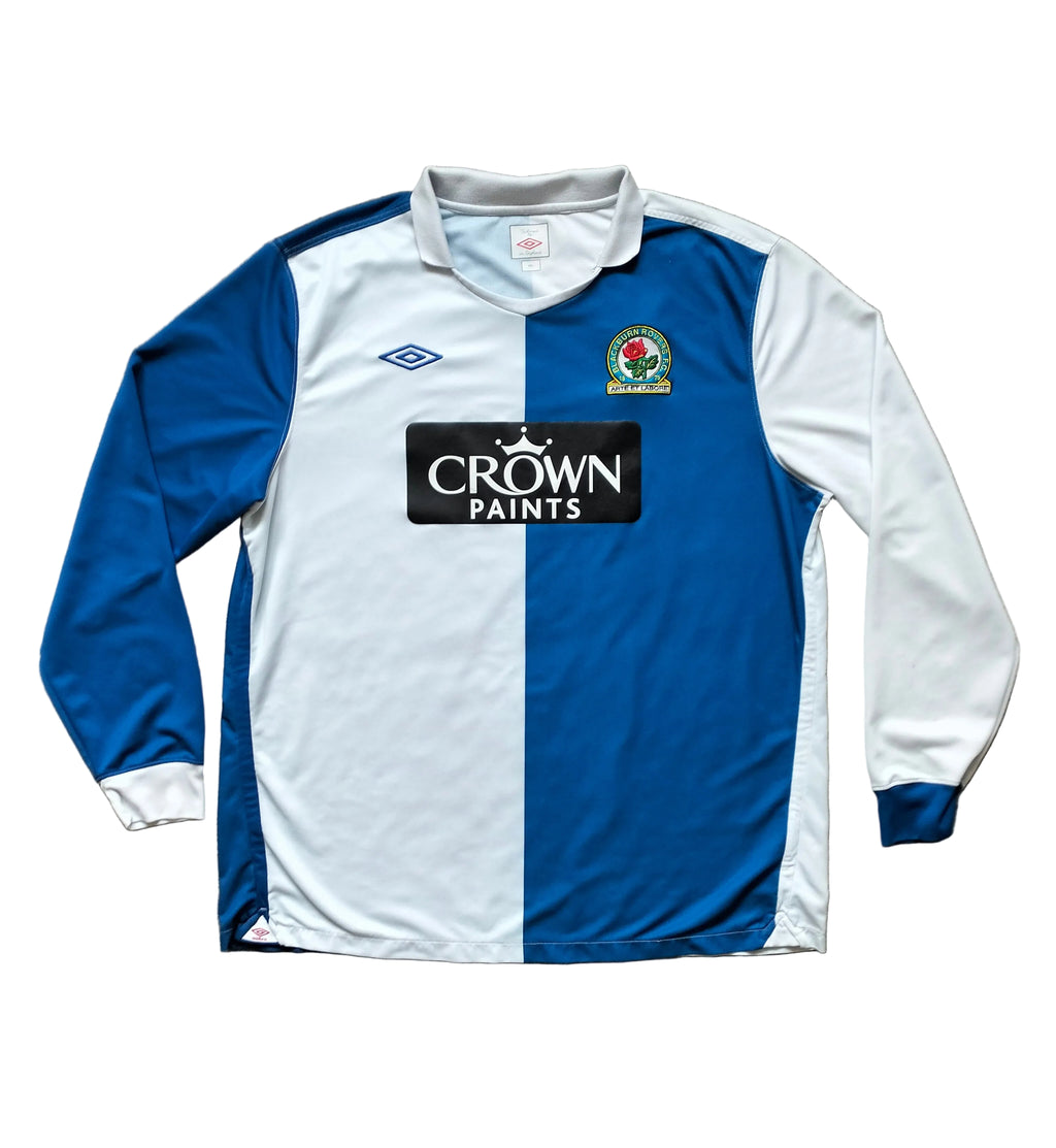 Blackburn Rovers 2010/11 Umbro home shirt - longsleeve - XXL