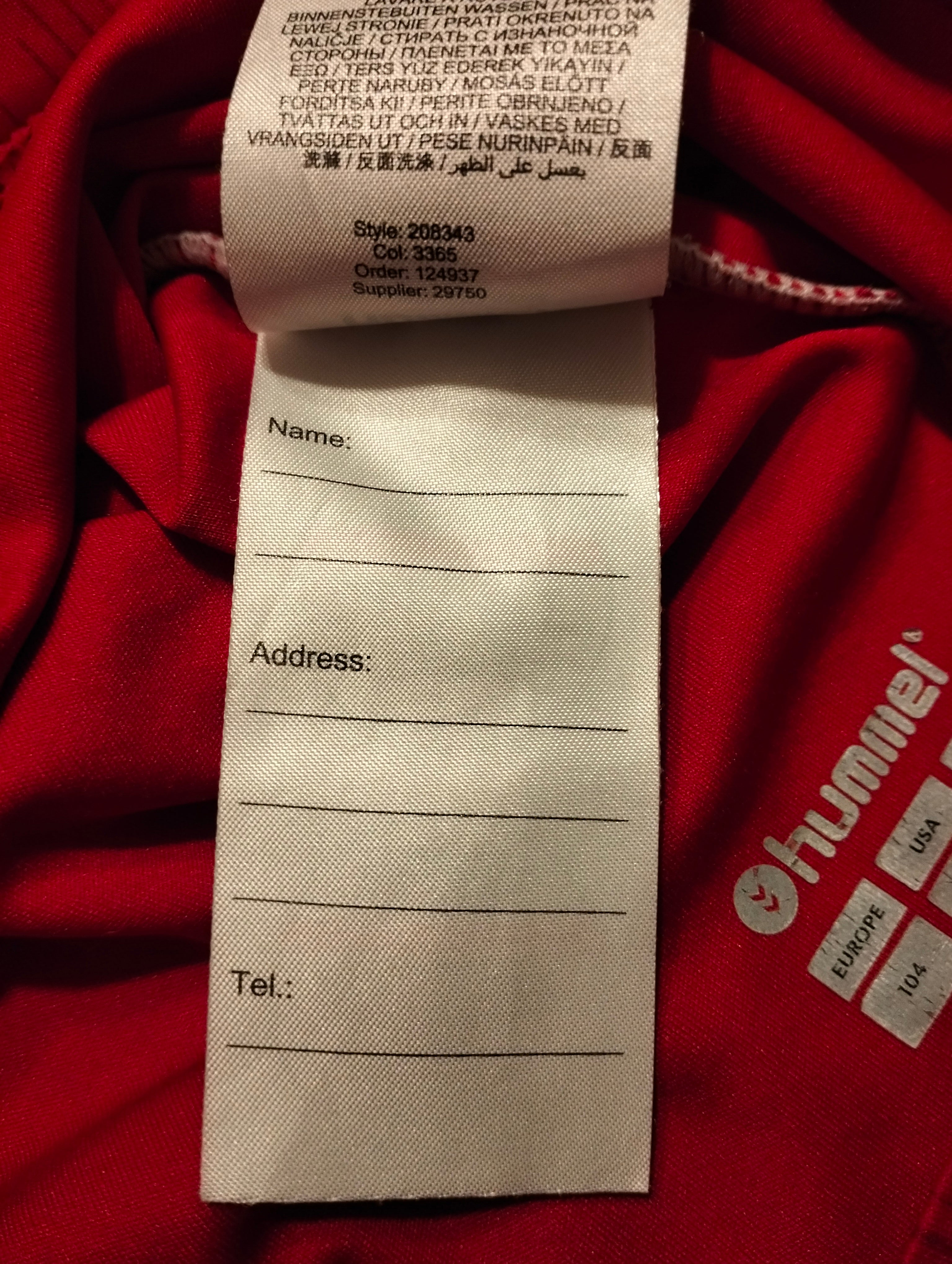 Denmark Hummel home kids shirt