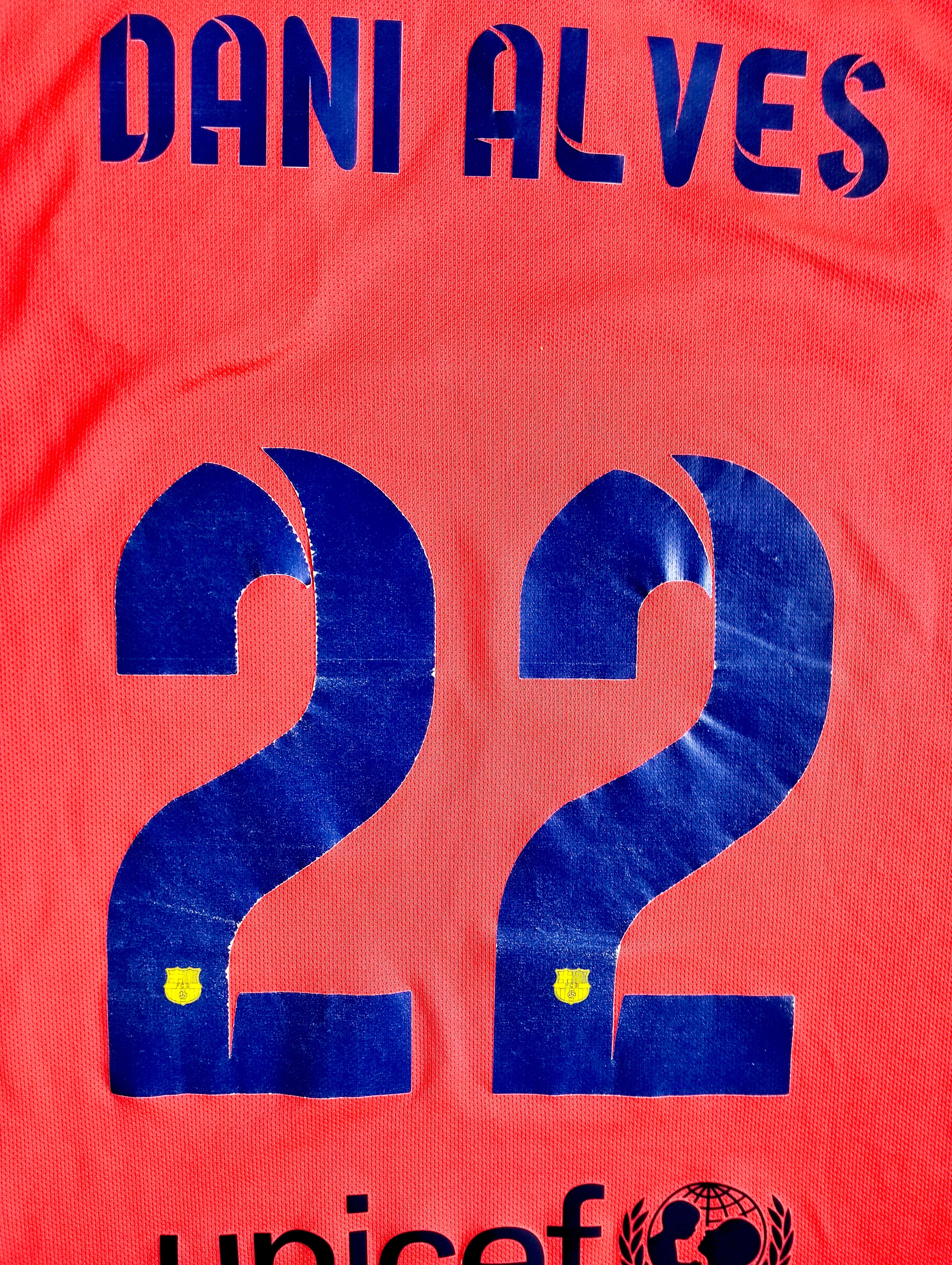 Original FC Barcelona 2014-15 Nike away shirt - Dani Alves - S