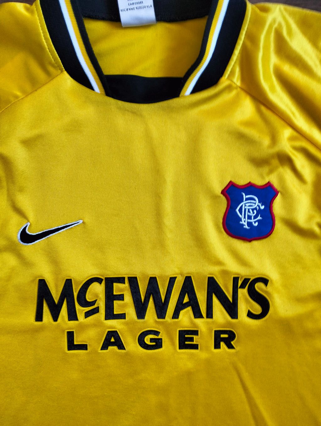 Original Glasgow Rangers 1997-99 Nike goalkeeper longsleeve shirt - XL