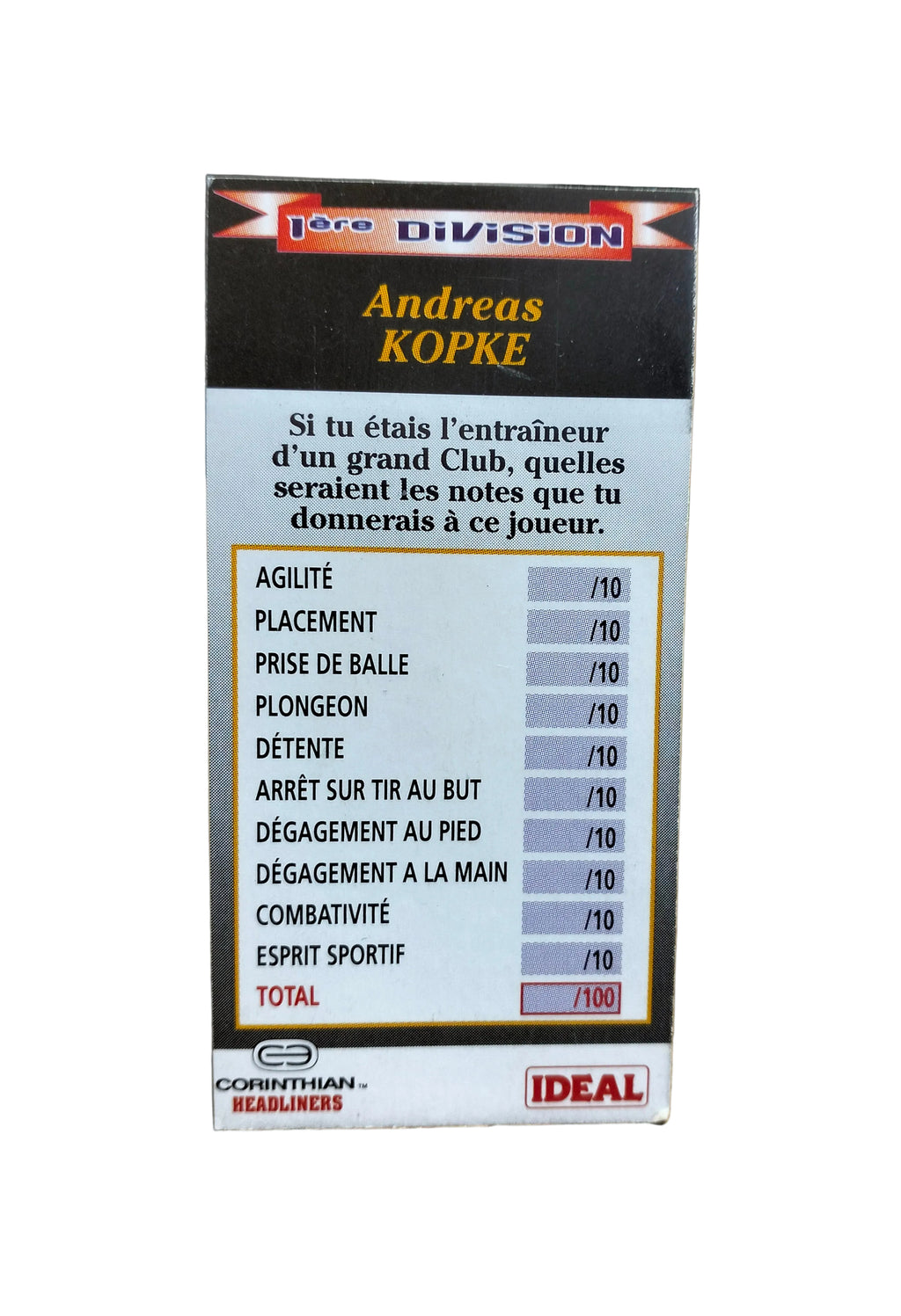 Andreas Koepke - collectible figurine - Corinthian 1997 authentic