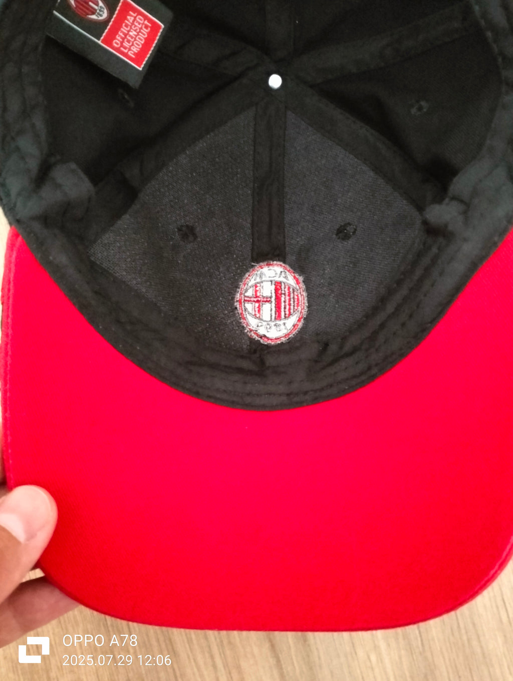 Official baseball cap AC Milan - size 57 cm