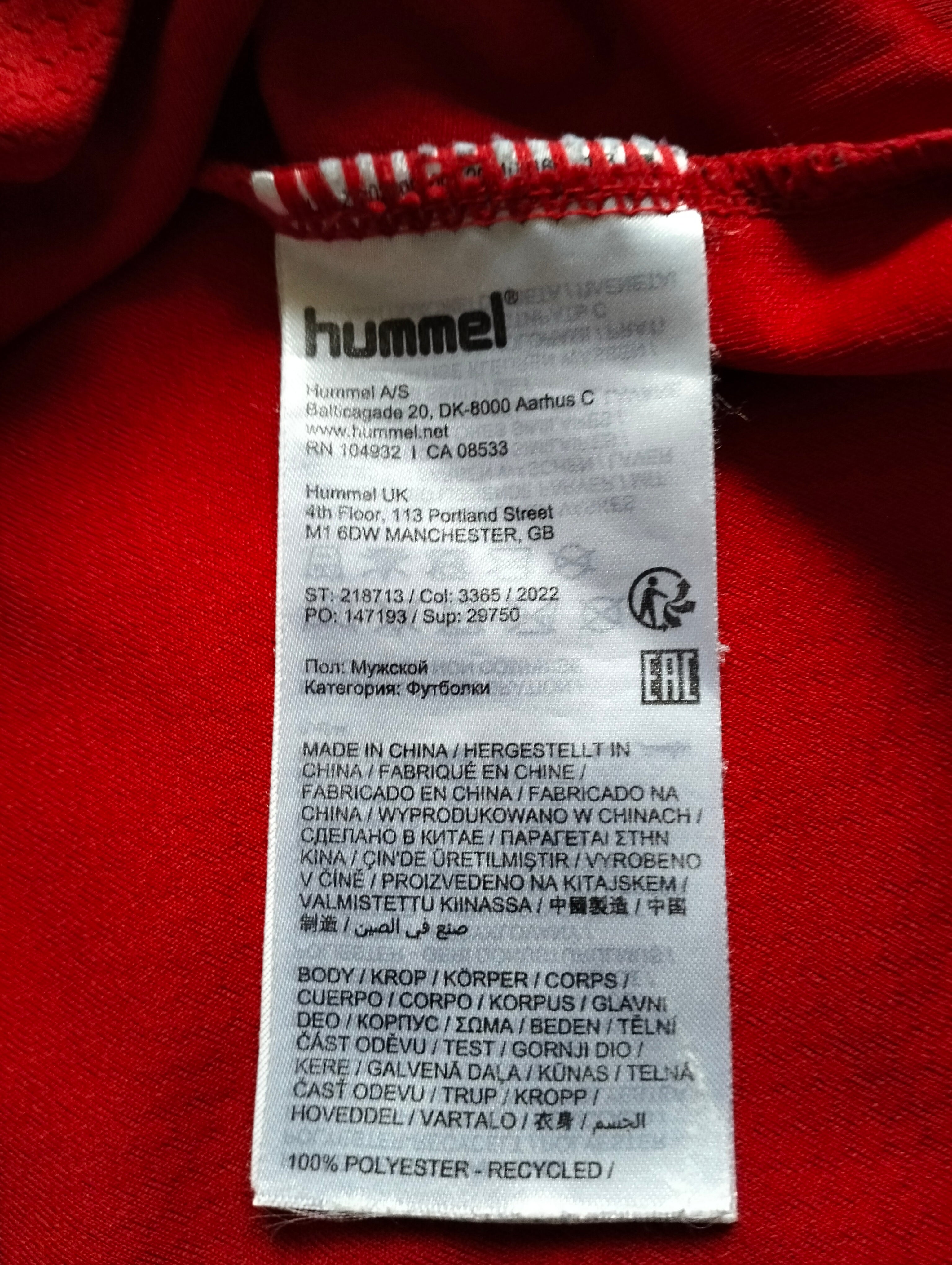 Original Denmark Mundial Quatar 2022 Hummel shirt