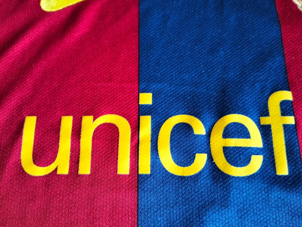 1.4. FC Barcelona 2007/08 Nike home shirt -  50th anniversary of Camp Nou - S