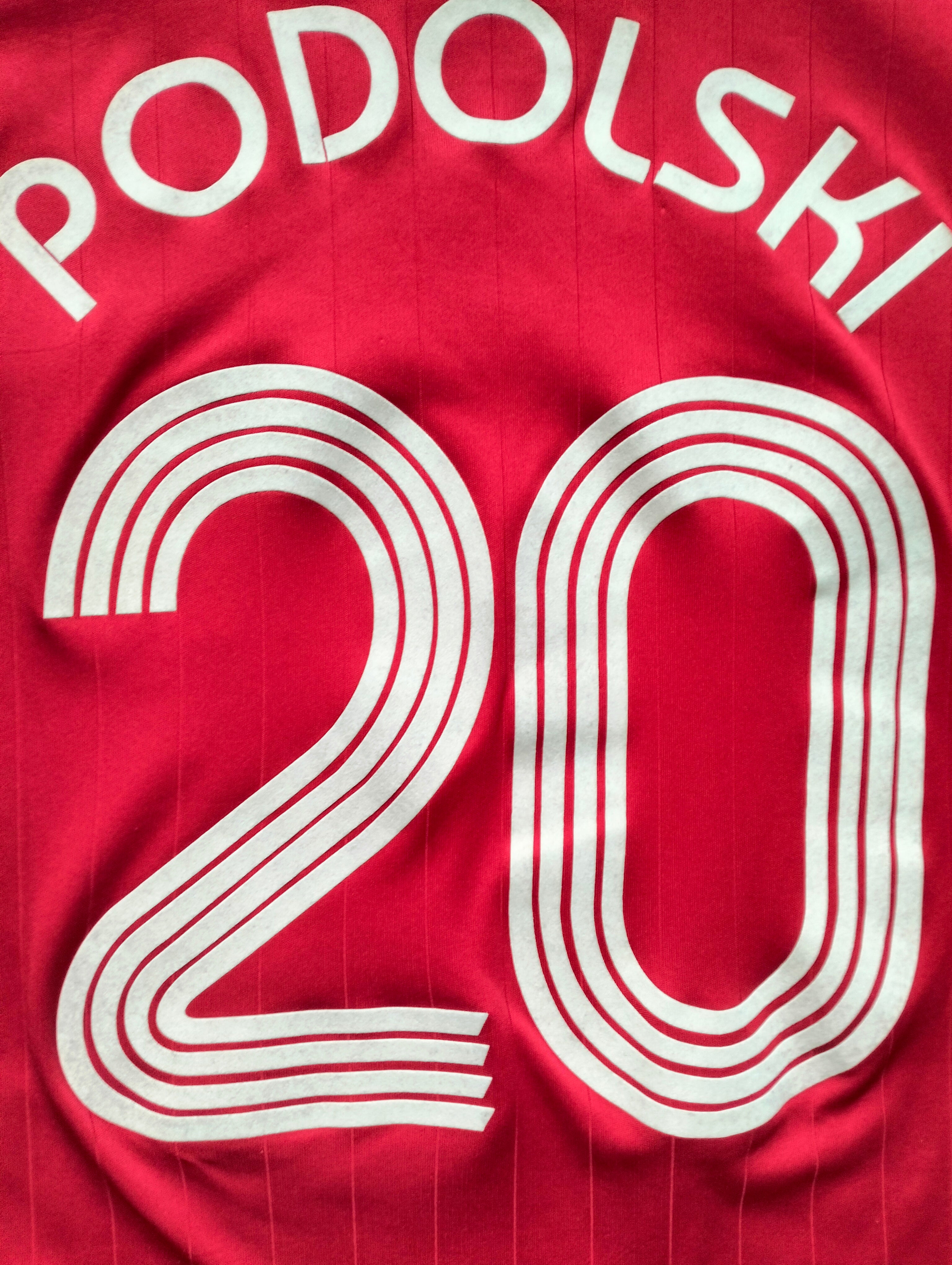 Original German national team away jersey Lukas Podolski from 2006.