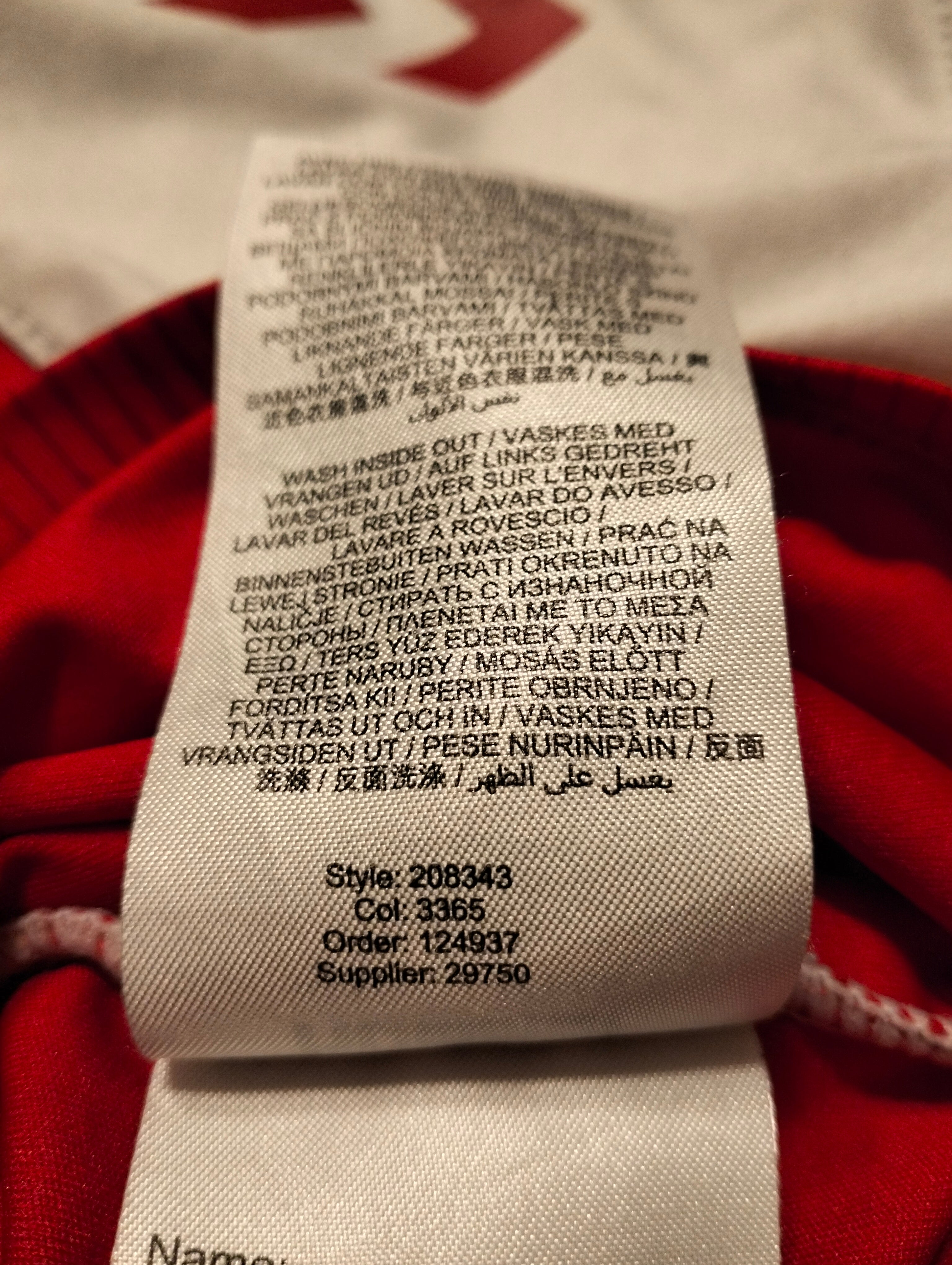 Denmark Hummel home kids shirt