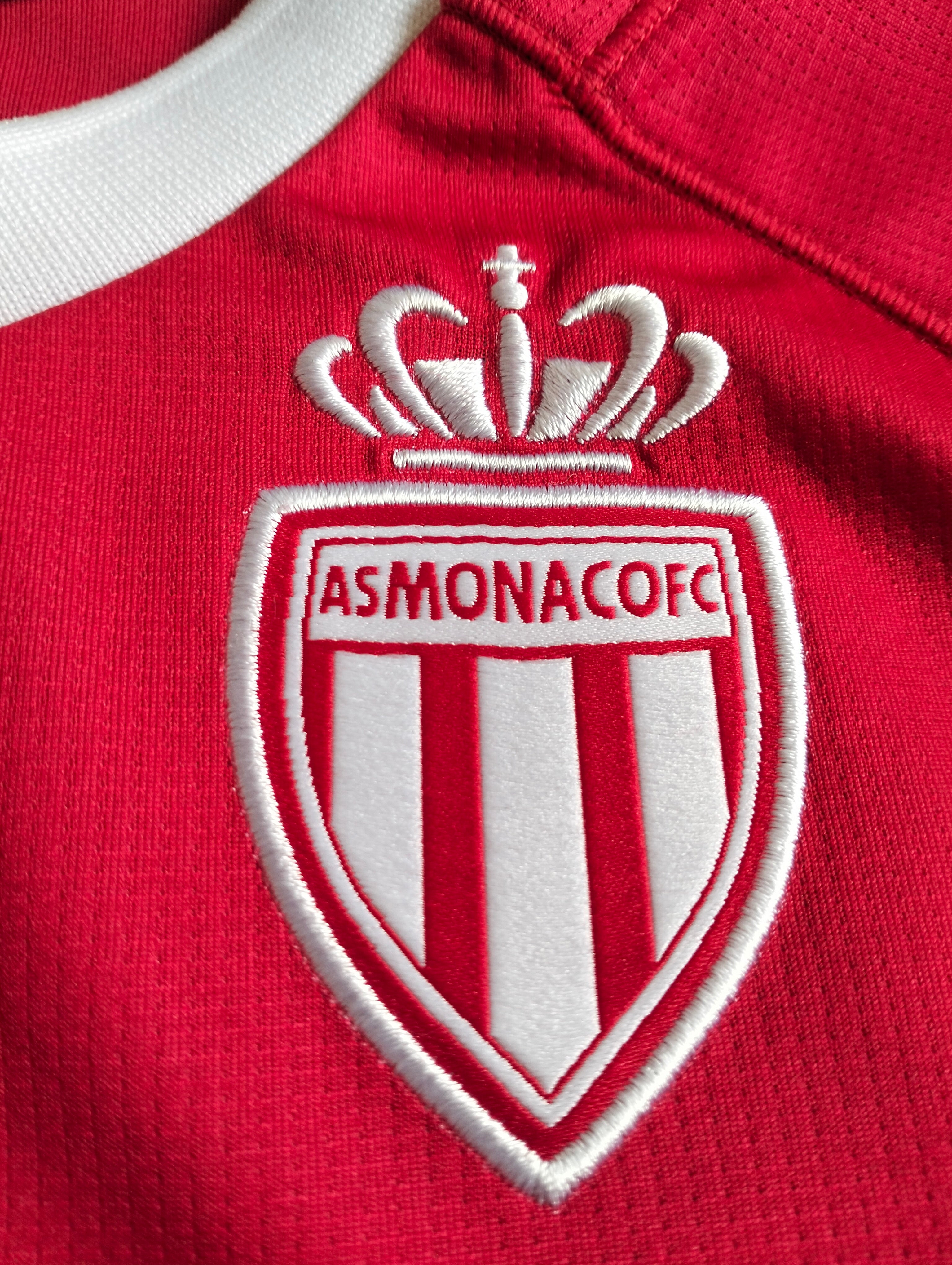 1.1. AS Monaco 2021-22 Kappa home shirt - S