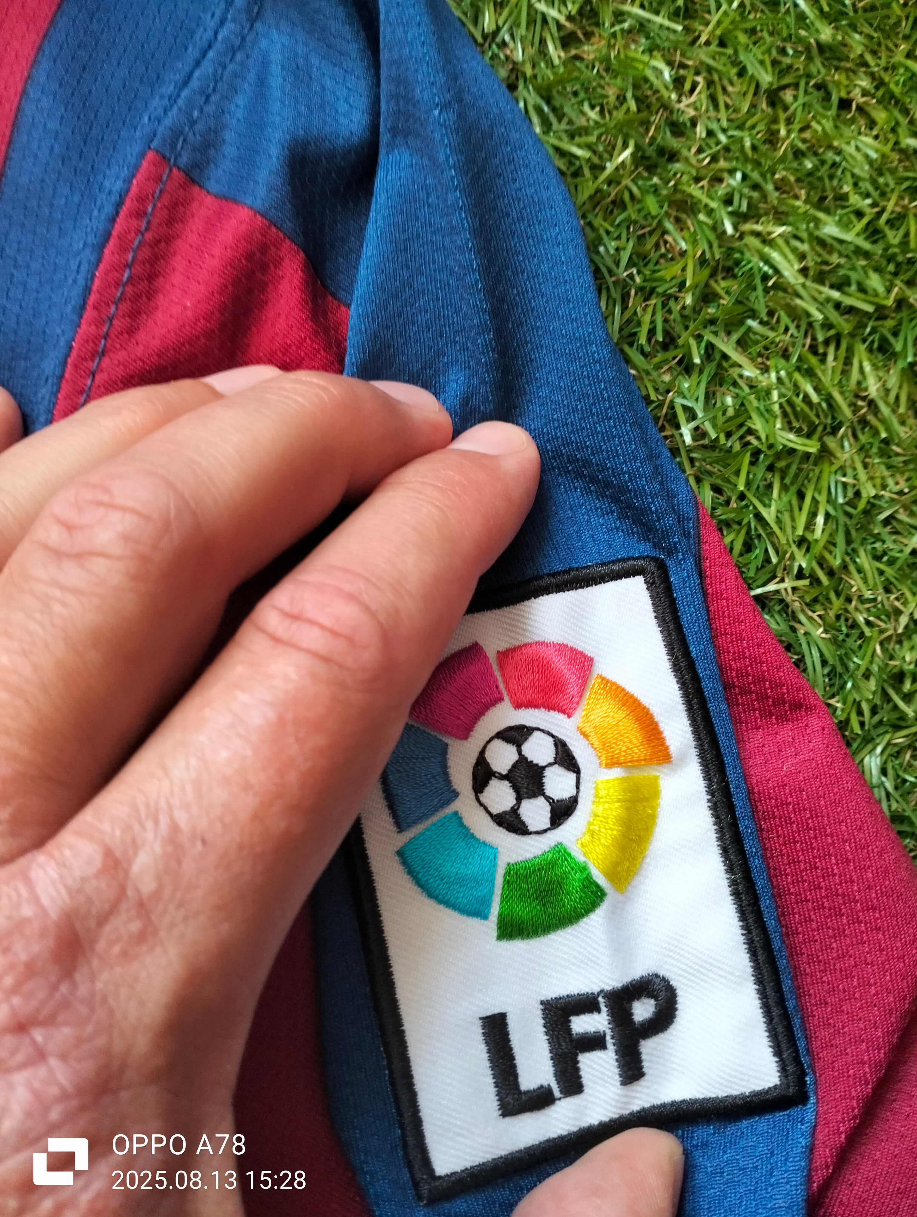 FC Barcelona 2007/08 Nike home shirts -  50th anniversary of Camp Nou