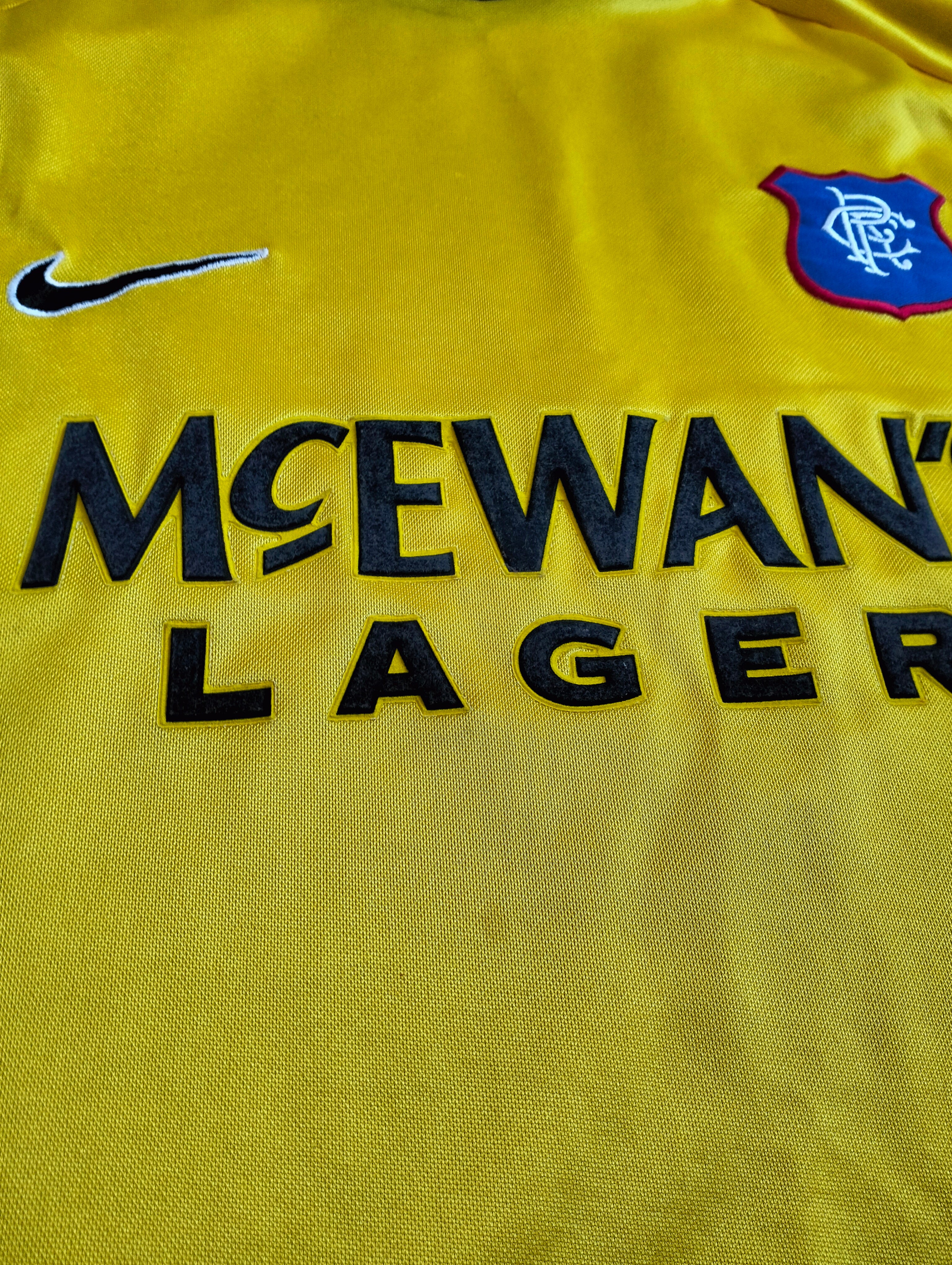 Original Glasgow Rangers 1997-99 Nike goalkeeper longsleeve shirt - XL