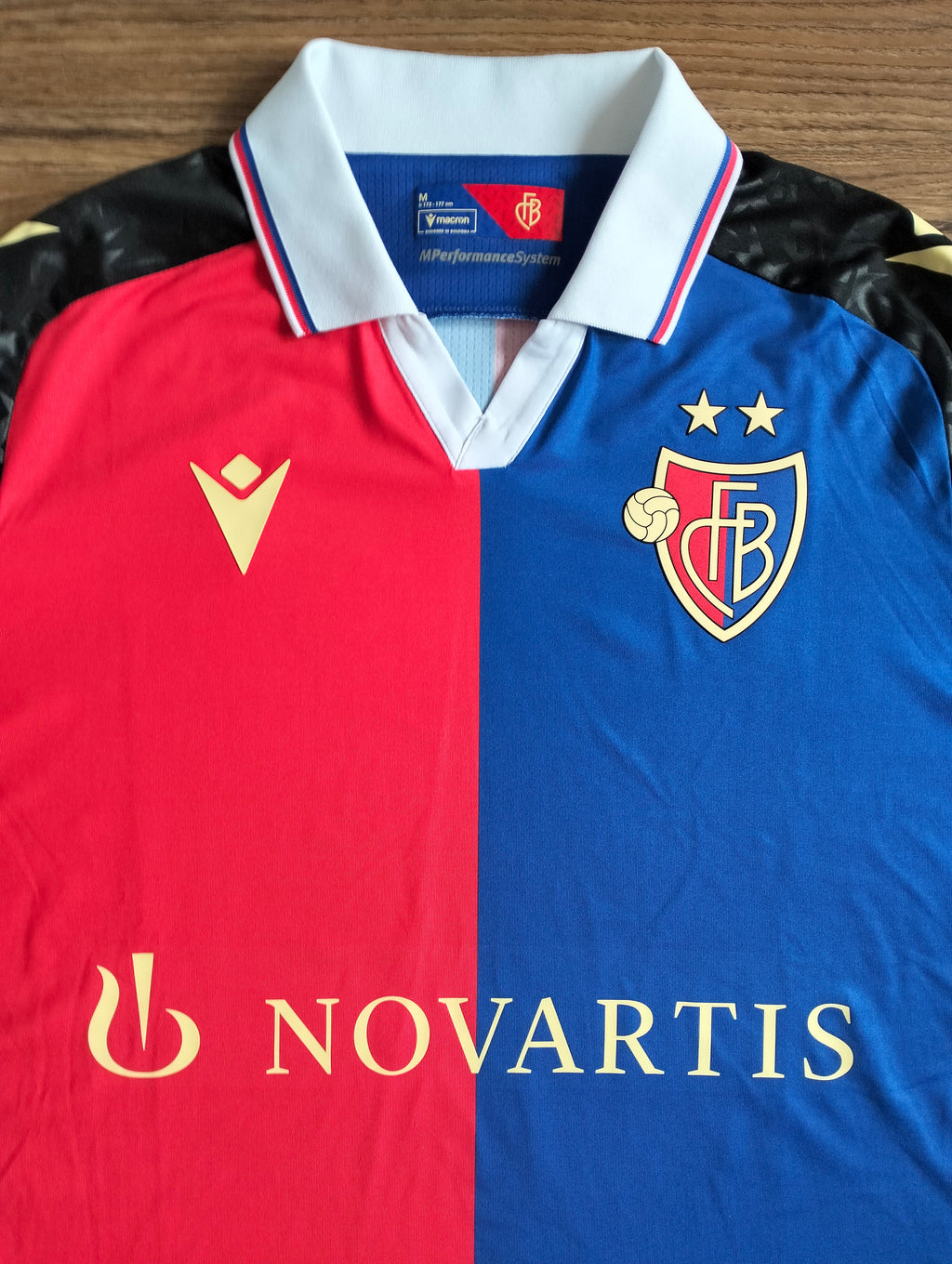 1.2. FC Basel 2023-24 Macron home shirt - M