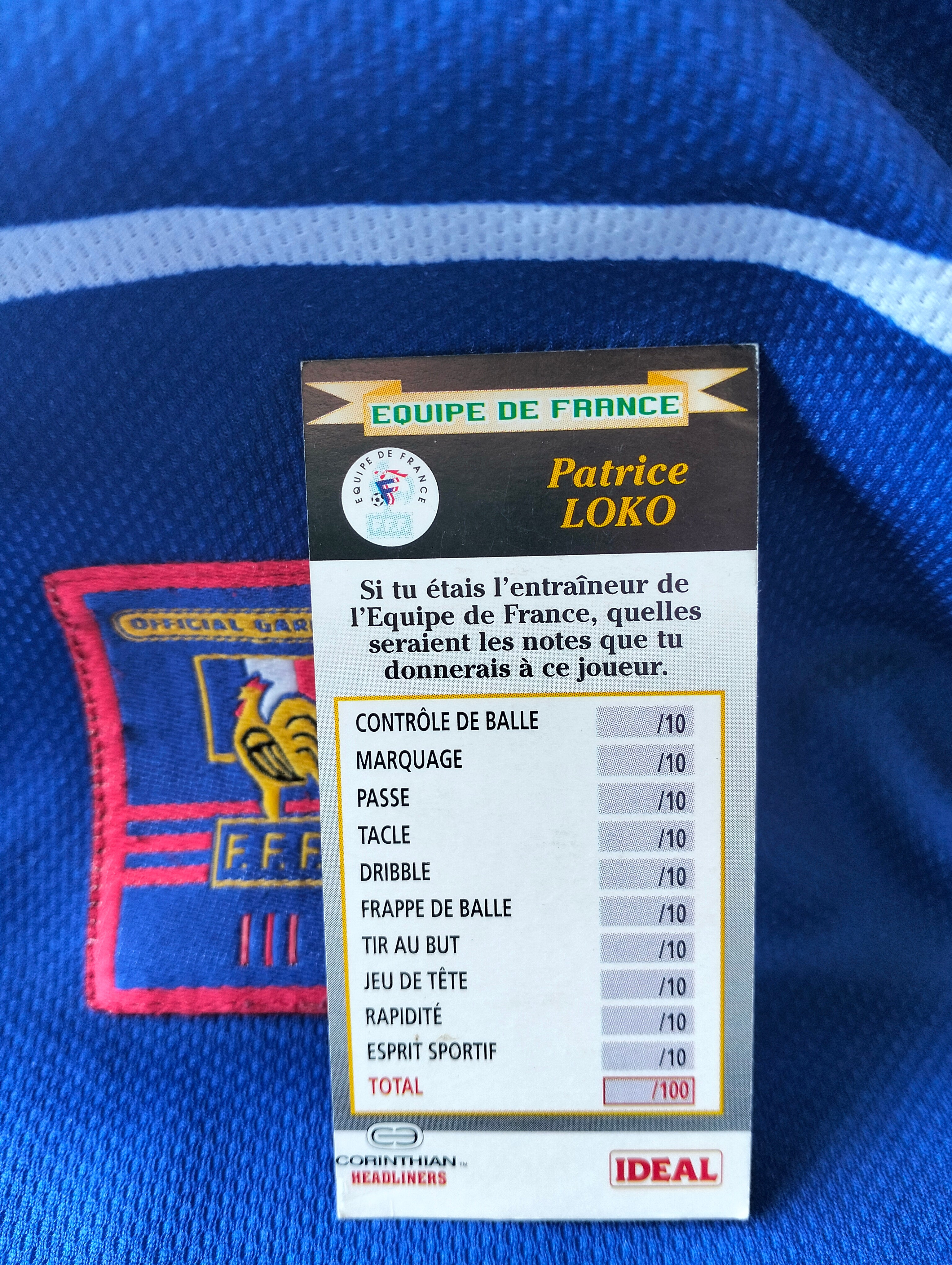 Patrice Loko - collectible figurine - Corinthian 1997 authentic