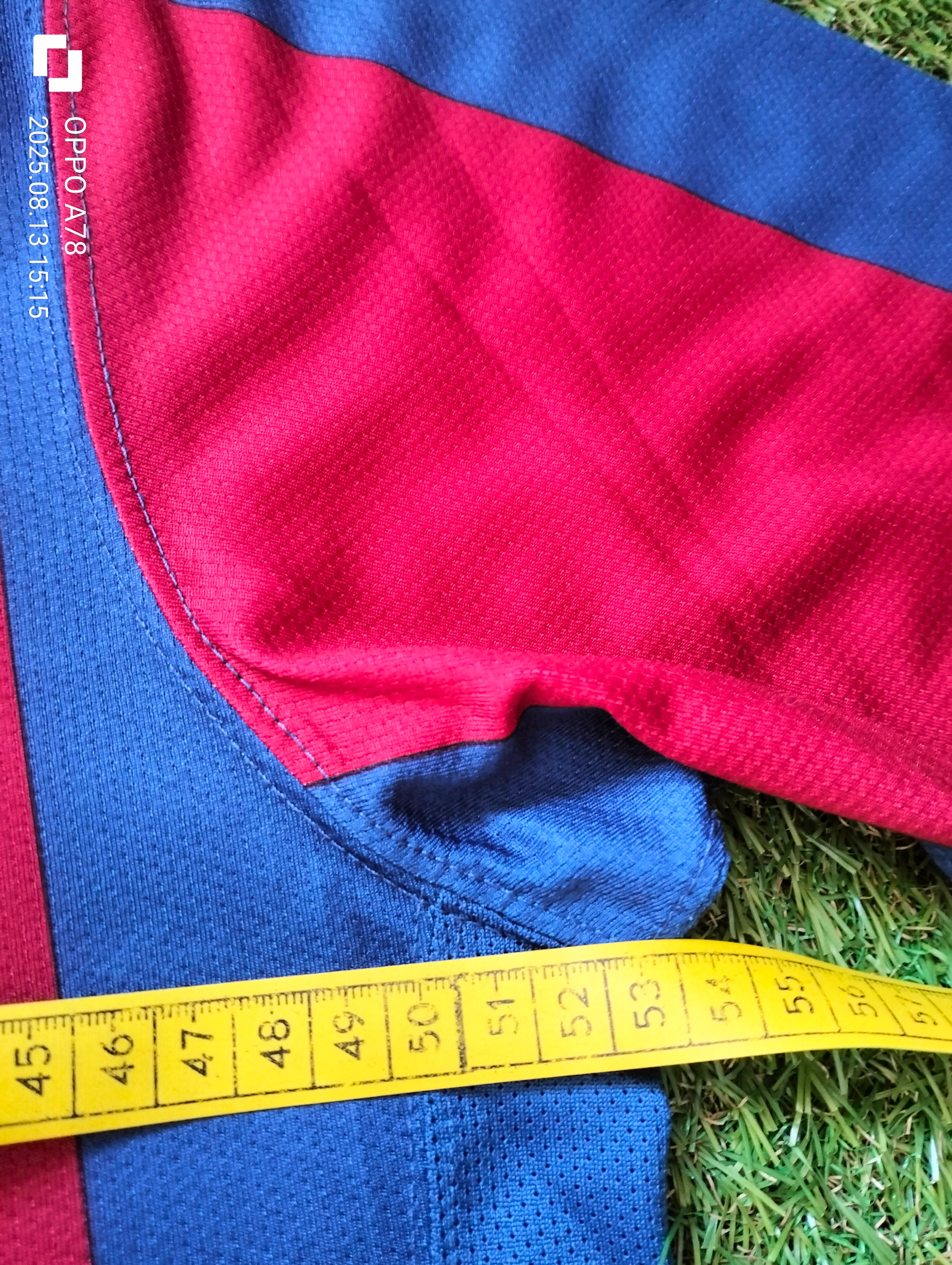 FC Barcelona 2007/08 Nike home shirts -  50th anniversary of Camp Nou