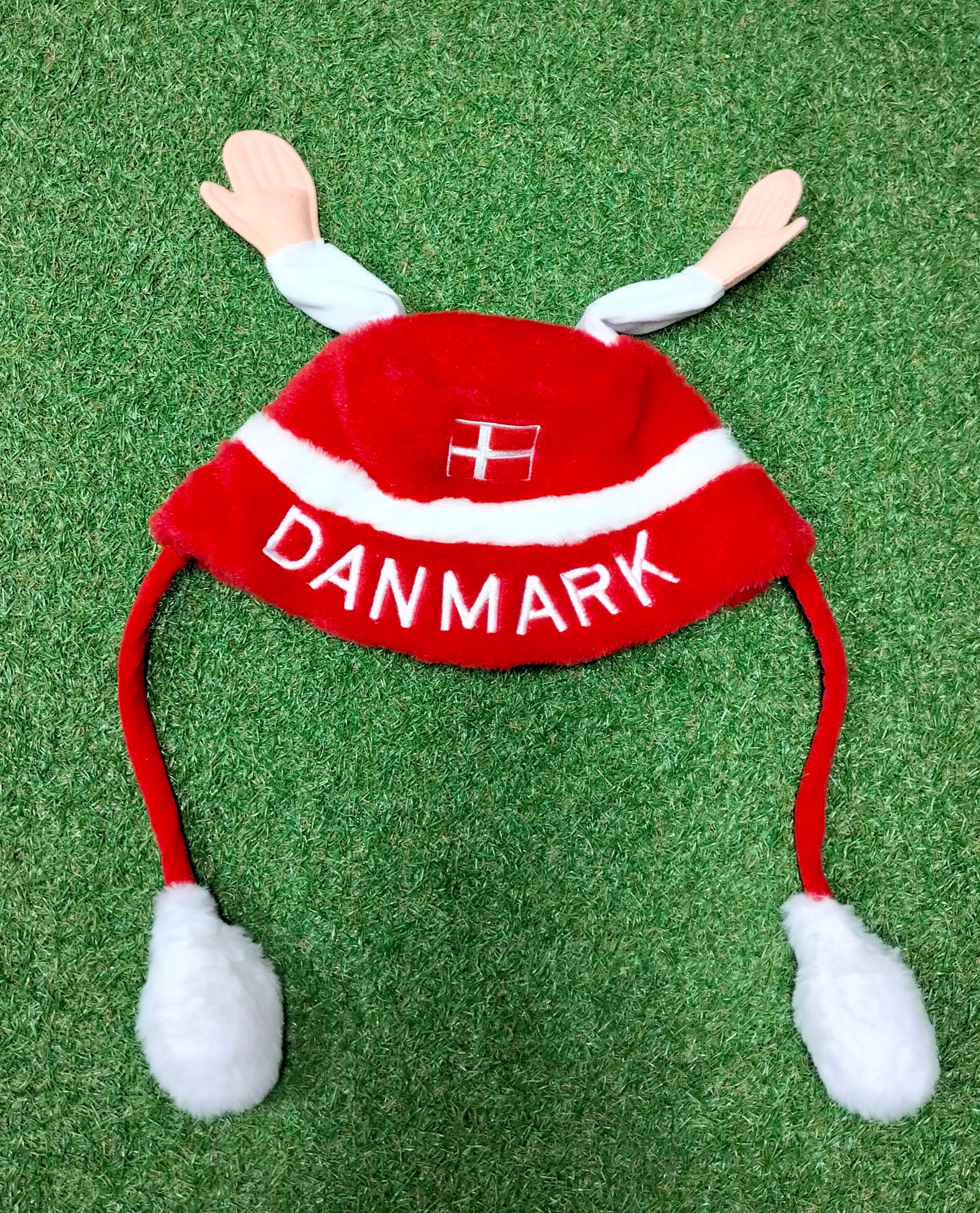 Denmark football fan cap