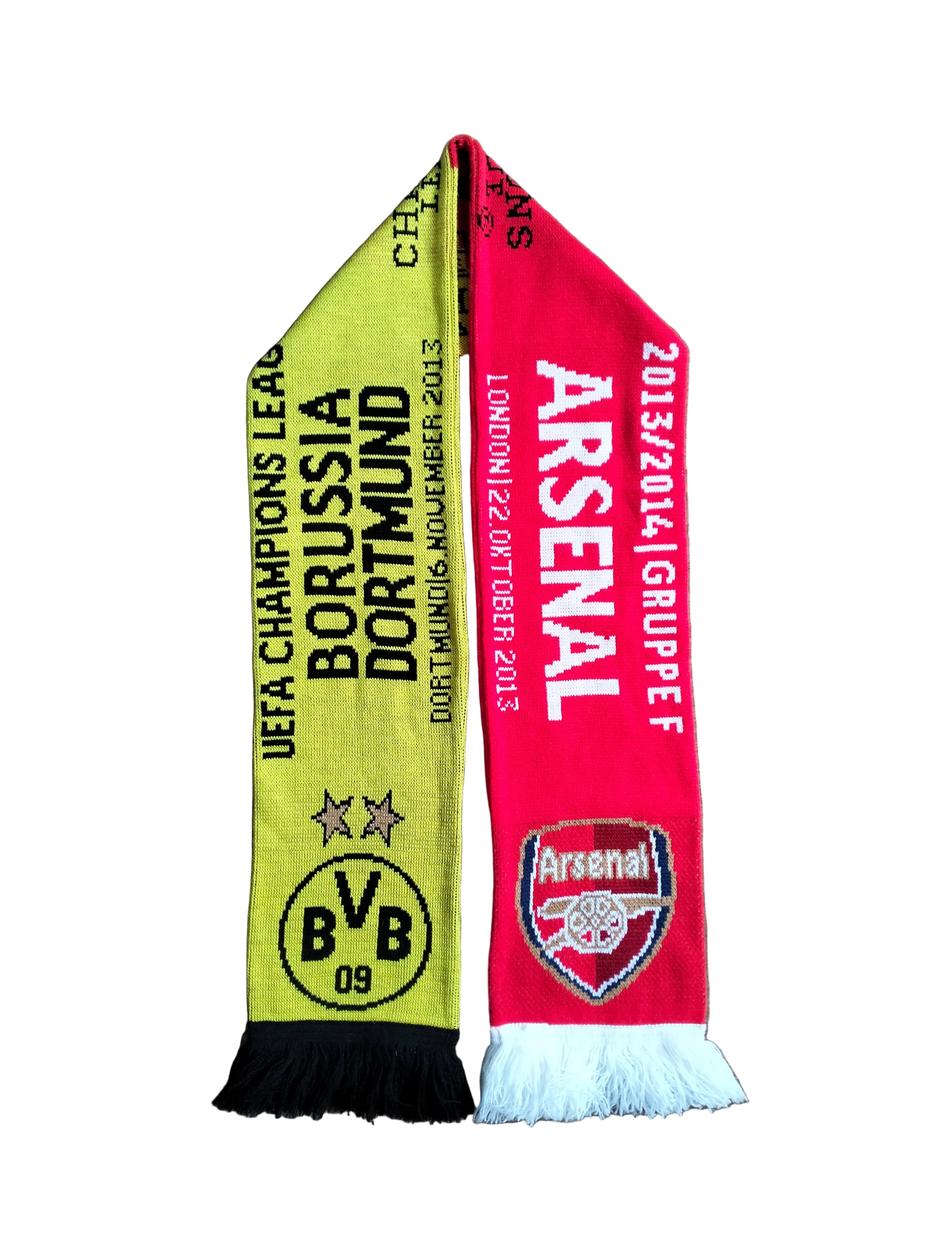 Borussia Dortmund vs. Arsenal London scarf - Champions League 2013-14