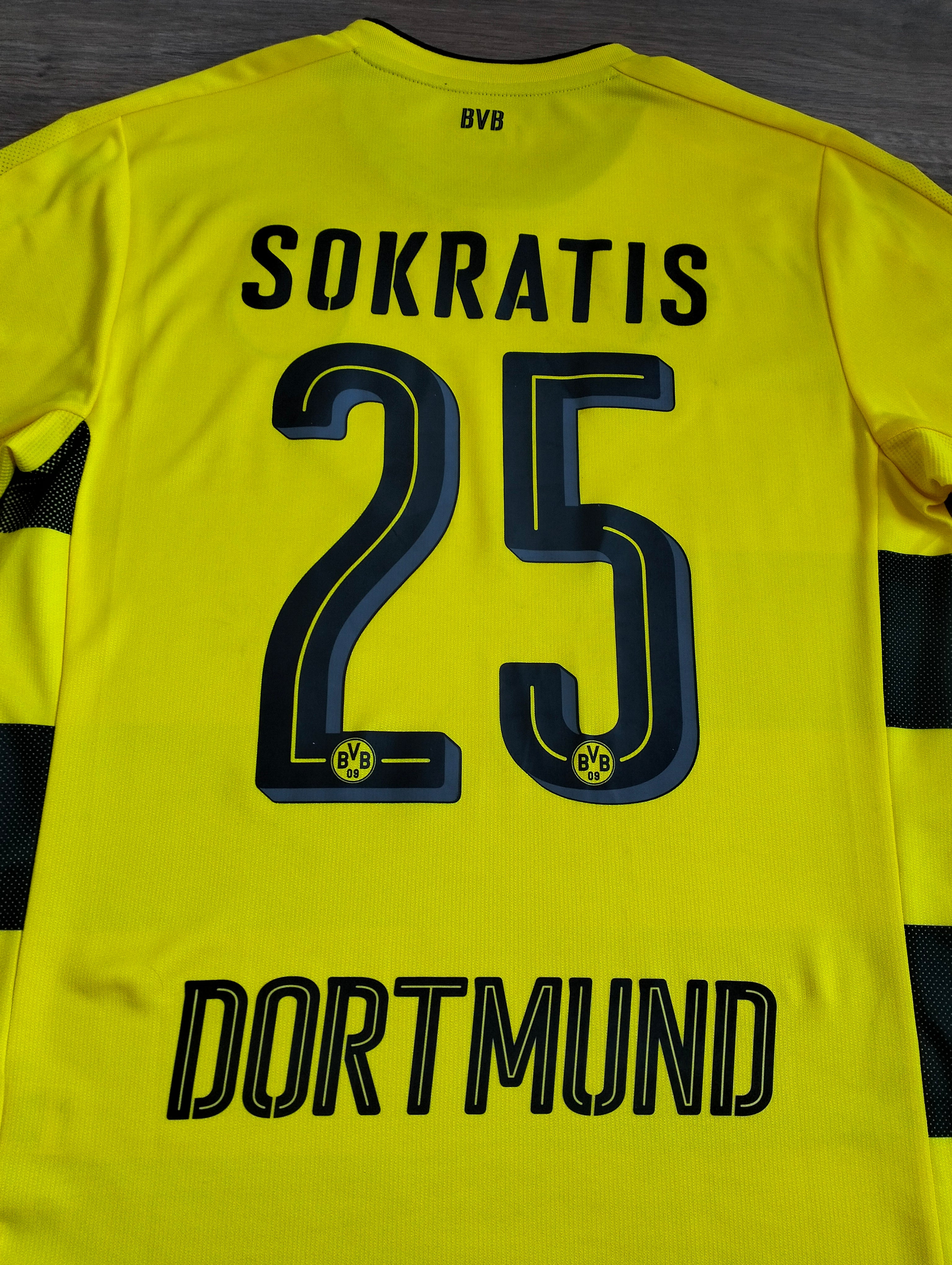 Borussia Dortmund 2017/18 Puma home shirt - Sokratis - M