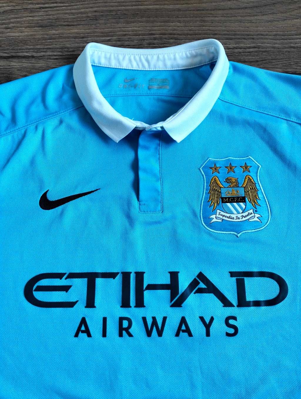 Original Manchester City 2015-16 Nike home shirt - Kun Aguero