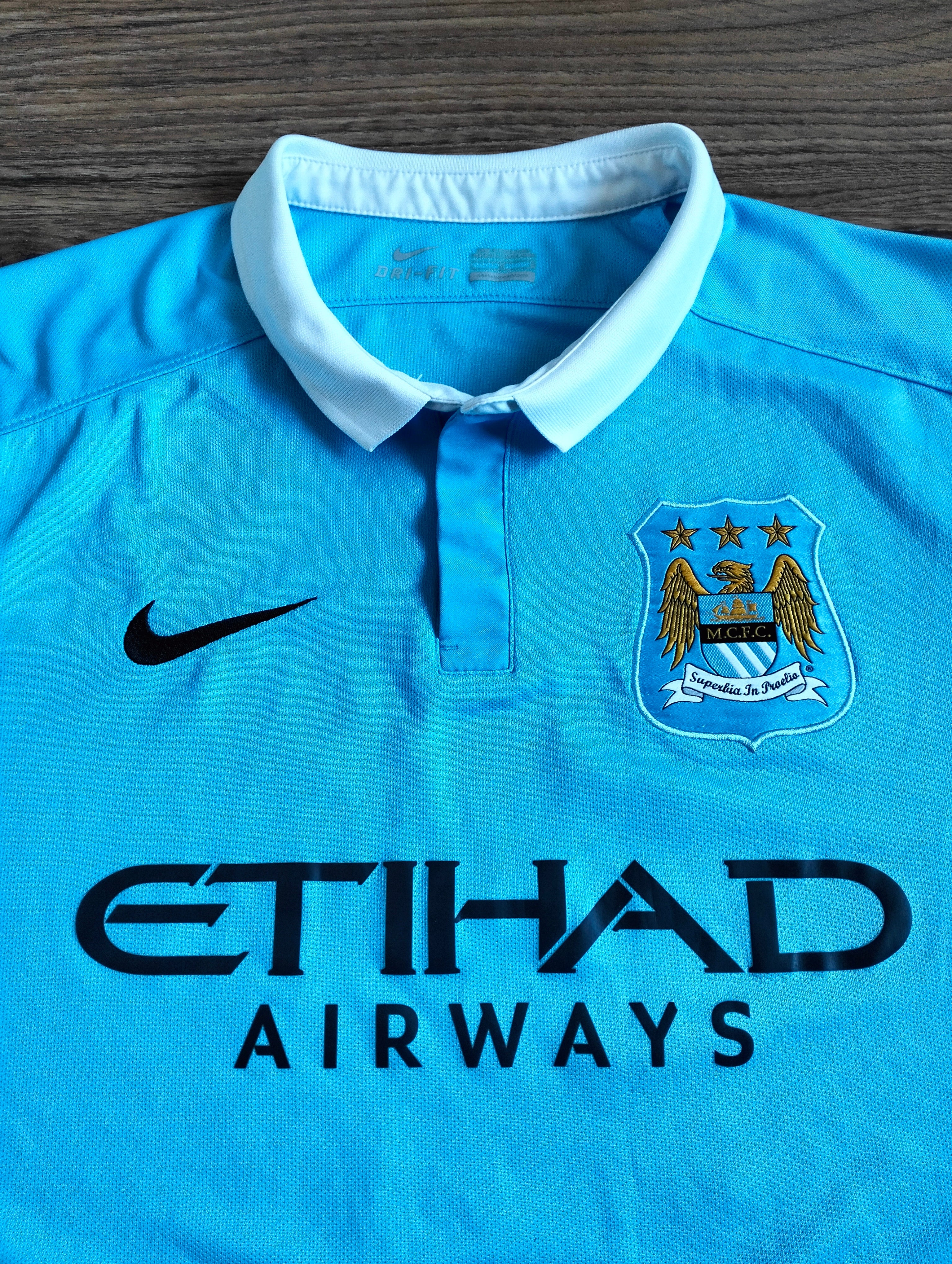 Original Manchester City 2015-16 Nike home shirt - Kun Aguero
